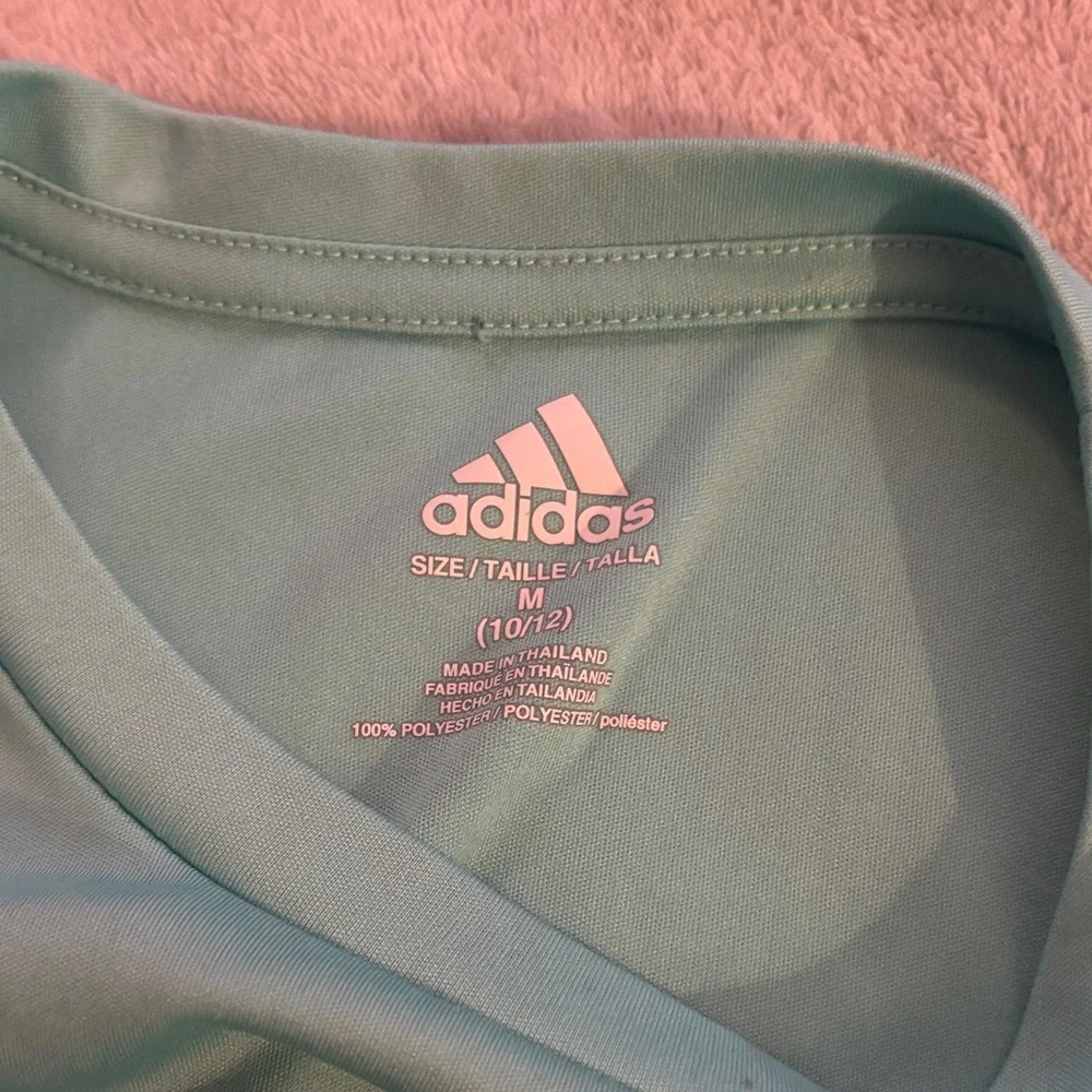Adidas Kids Teal Short Sleeve Tee - Picture 2 of 3